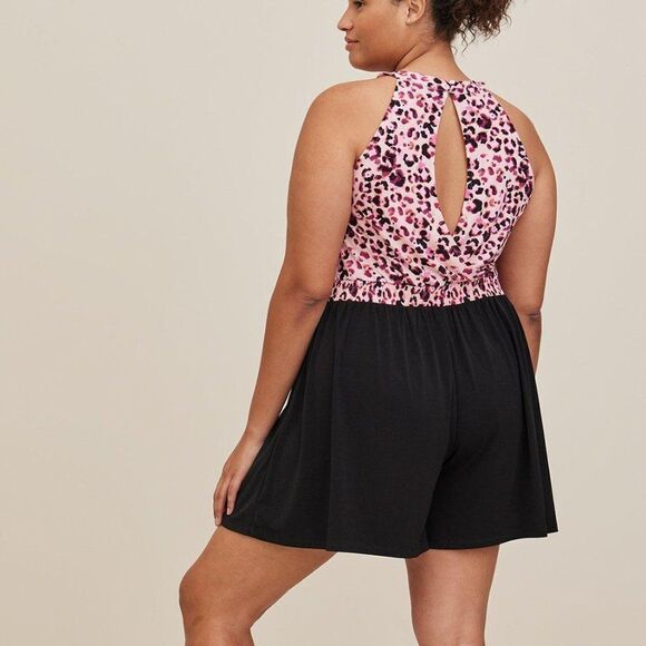 Torrid Studio Knit Goddess Neck Romper - Picture 2 of 3